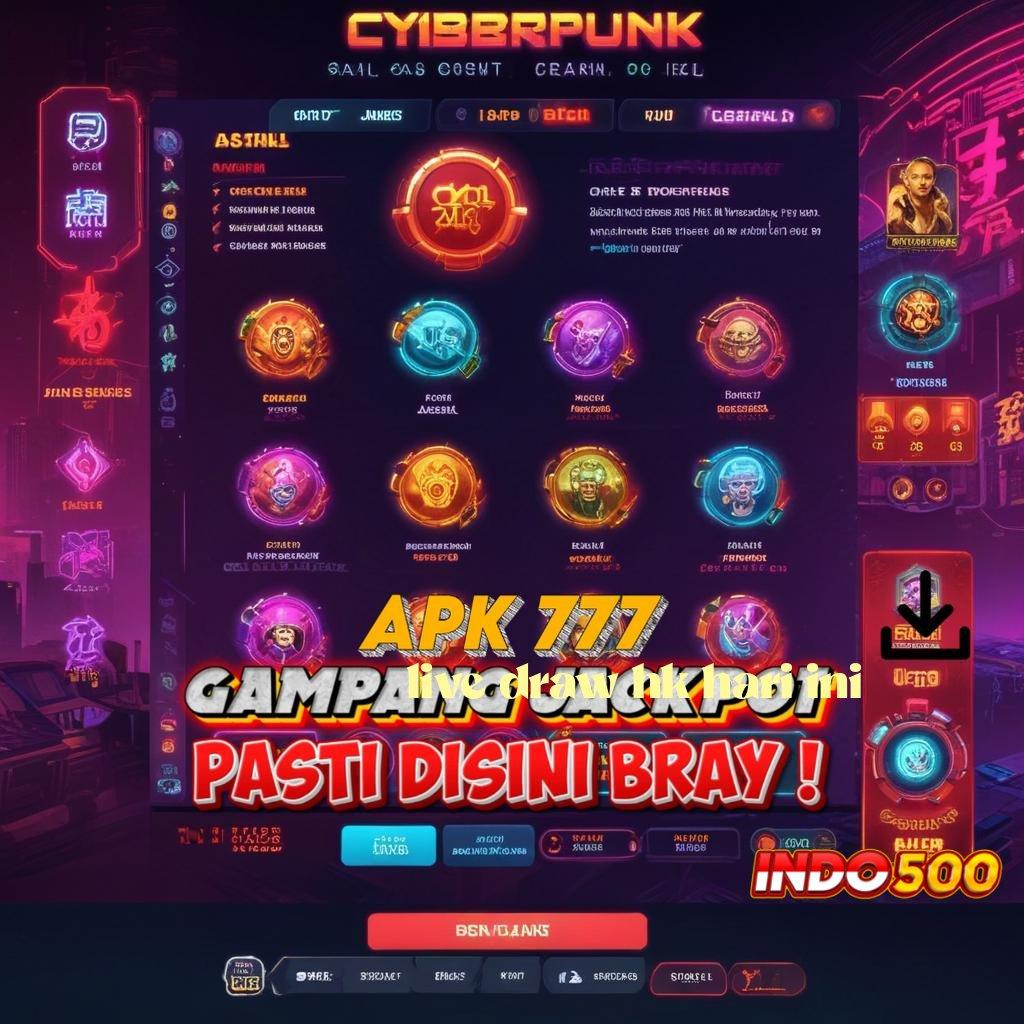 LIVE DRAW HK HARI INI ↦ Unggulan Akun Baru Slot Apk Tanpa Pembayaran Dana